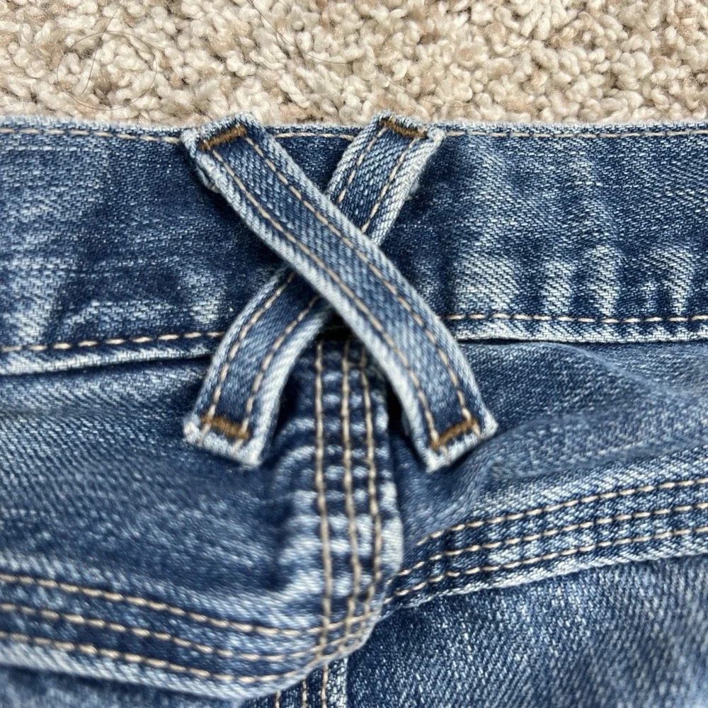 VTG Old Navy Worker's Carpenter Baggy Relaxed Straight Jeans Mens 36x32 Blue Y2K